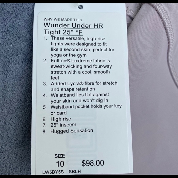 Lululemon Wunder Under HR 25” - Picture 4 of 4